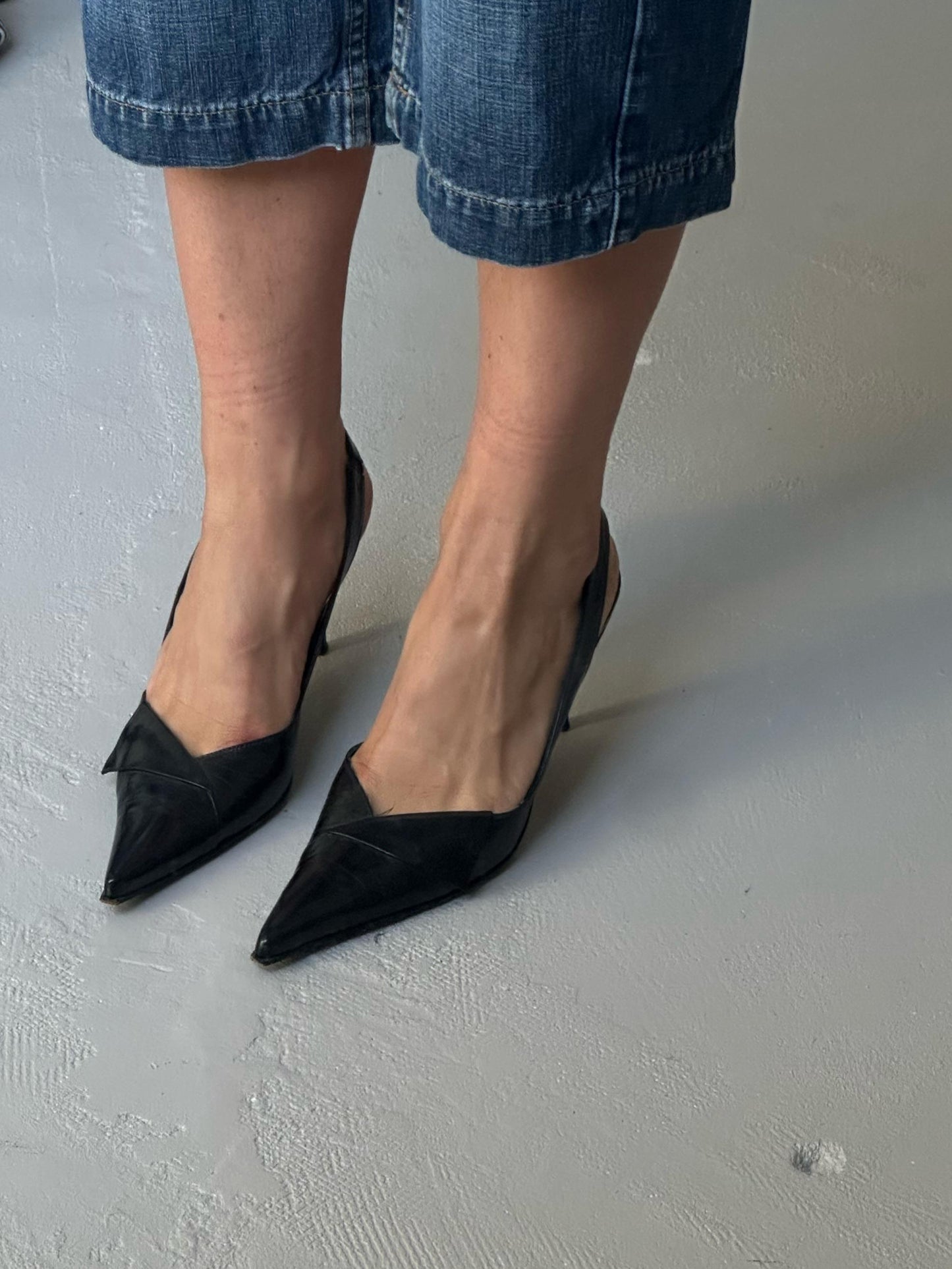 Back Slingback Heels Vintage