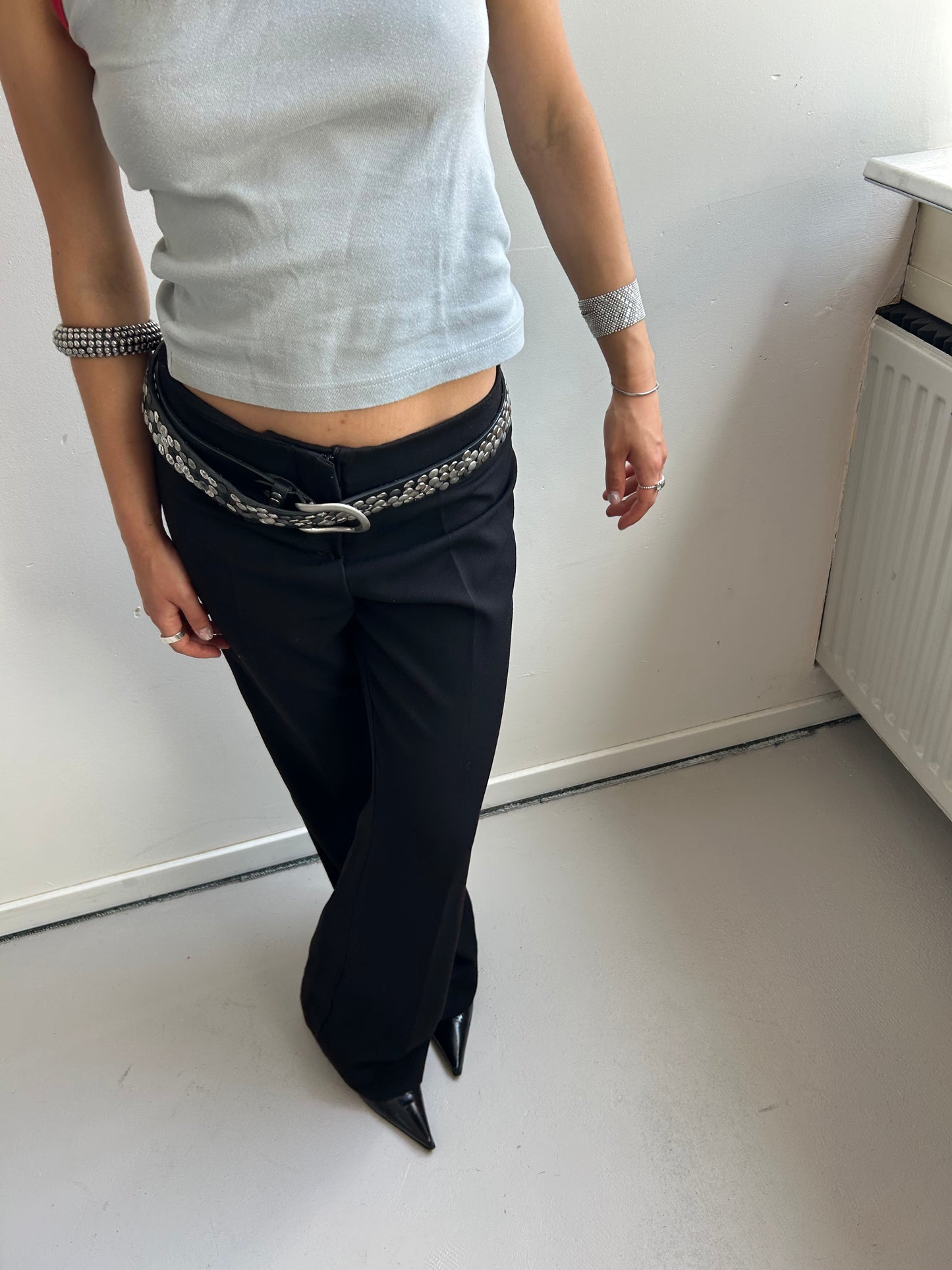 Black Straight Leg Formal Pants