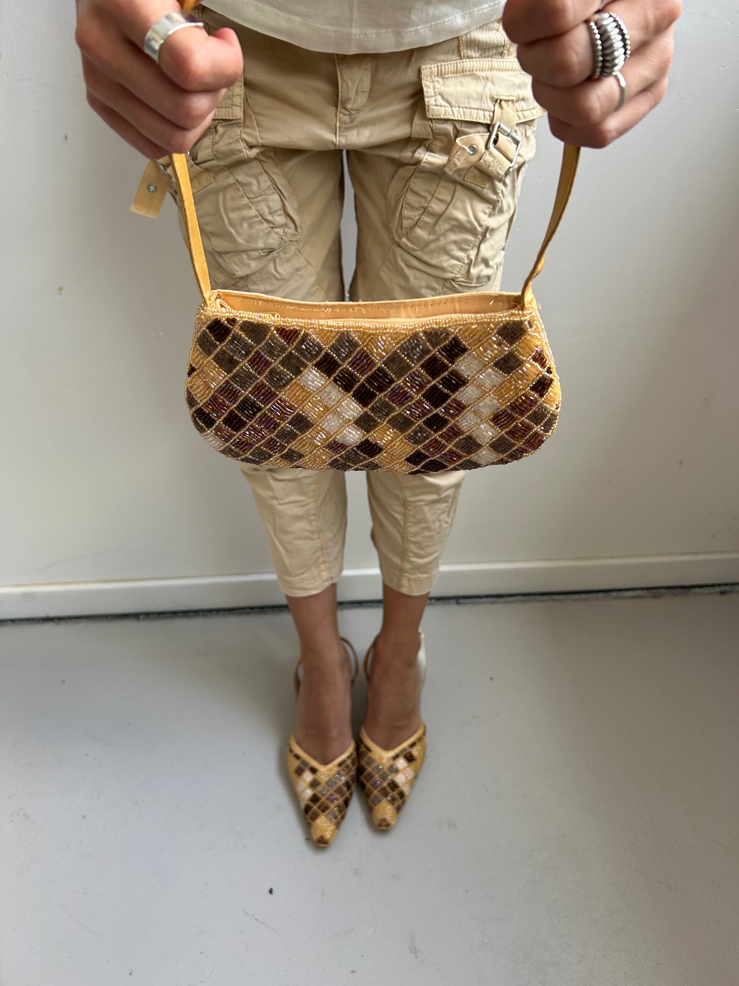 Beaded Bag & Heel Set