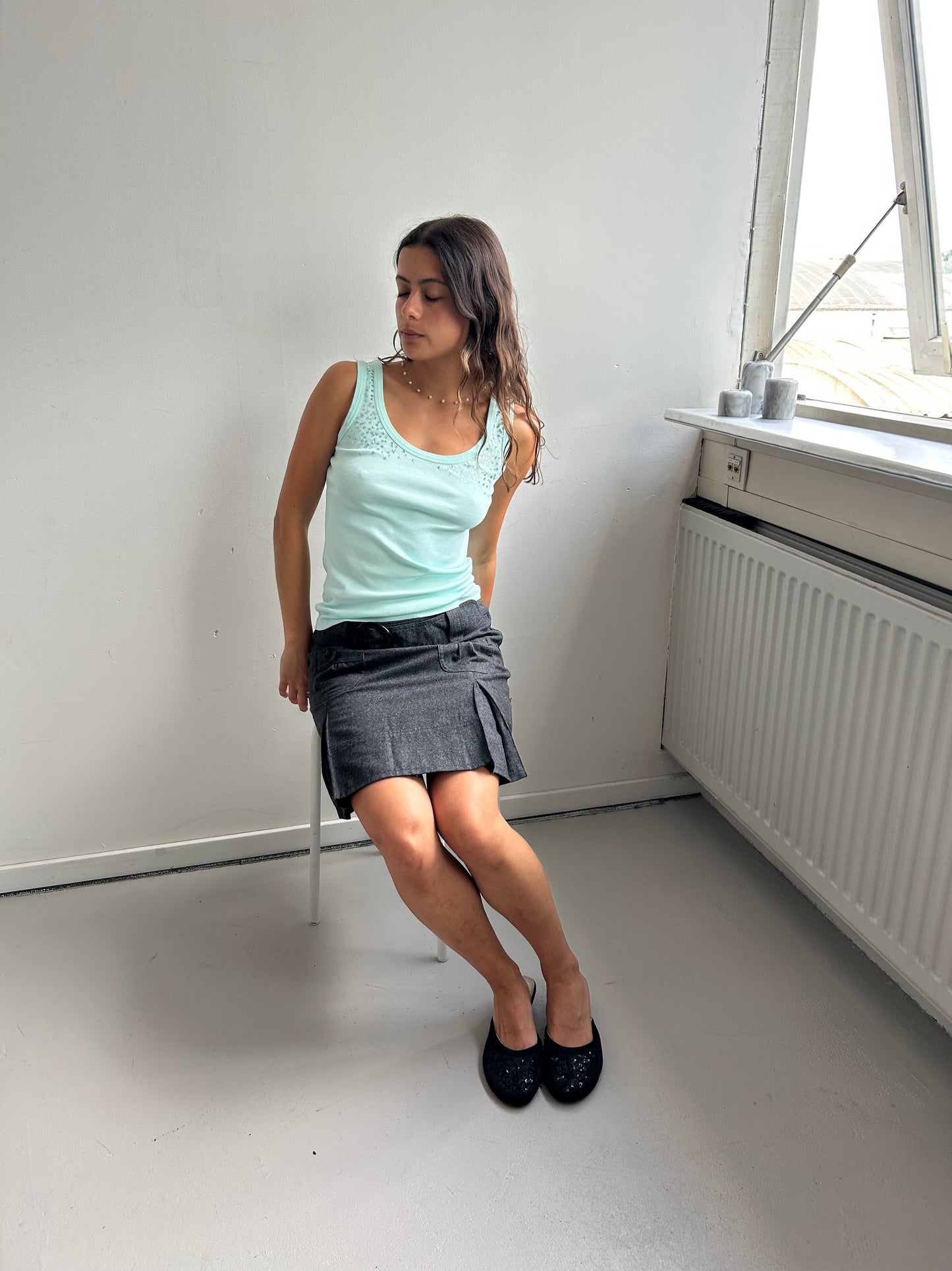 Aquamarine Sequin Tee