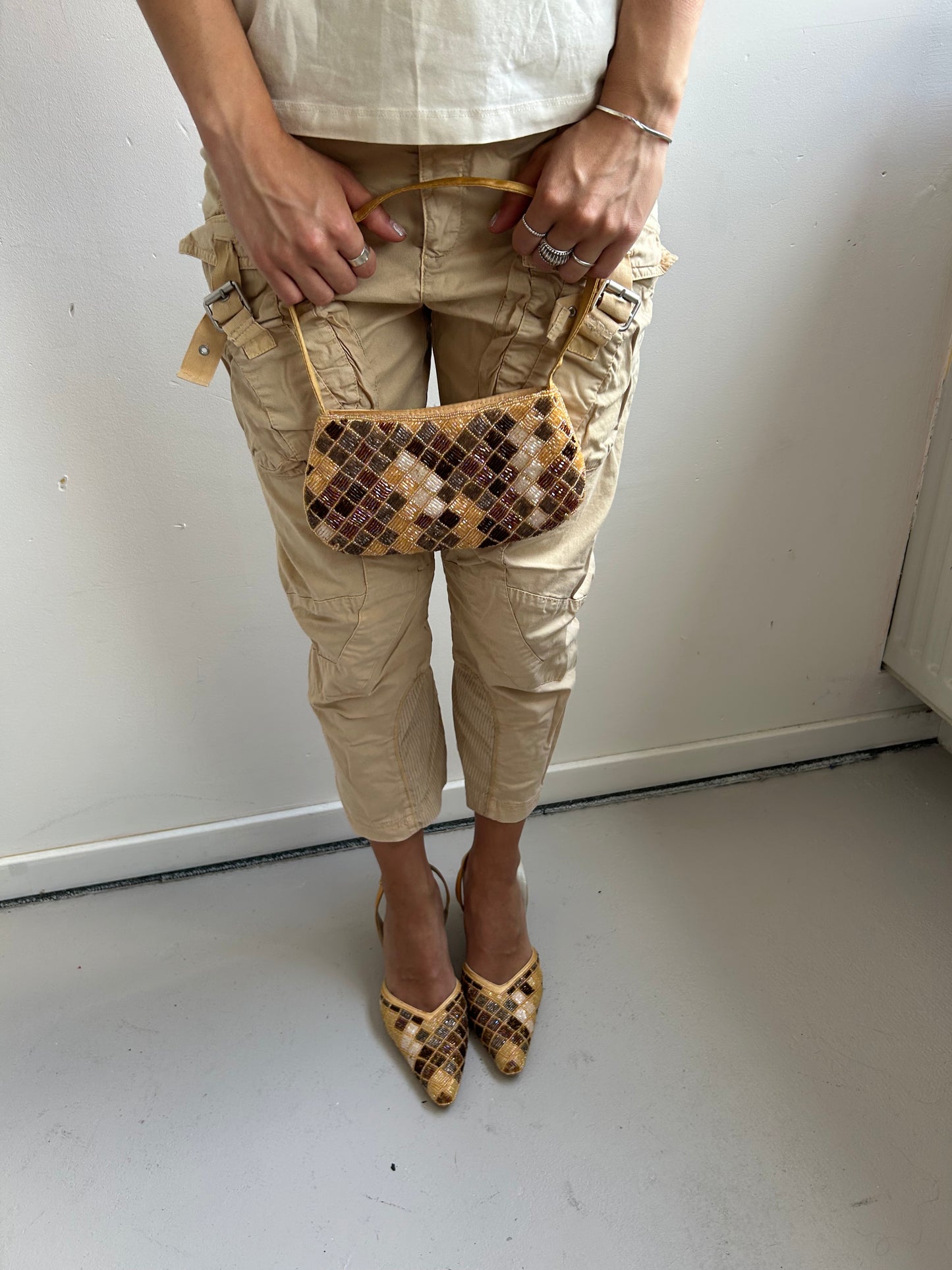 Beaded Bag & Heel Set