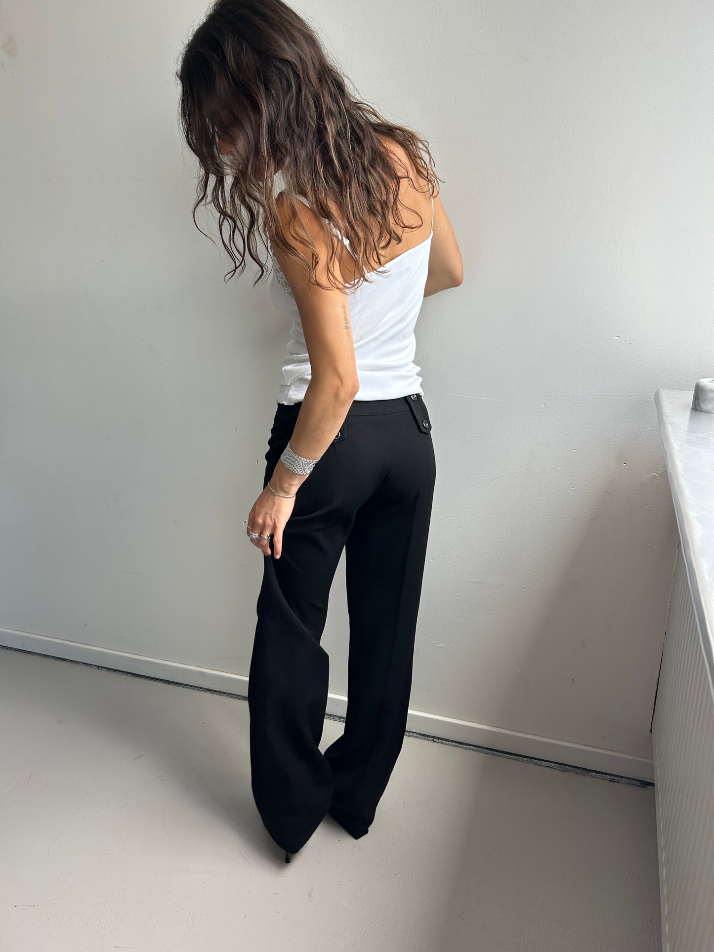 Black Straight Leg Pants