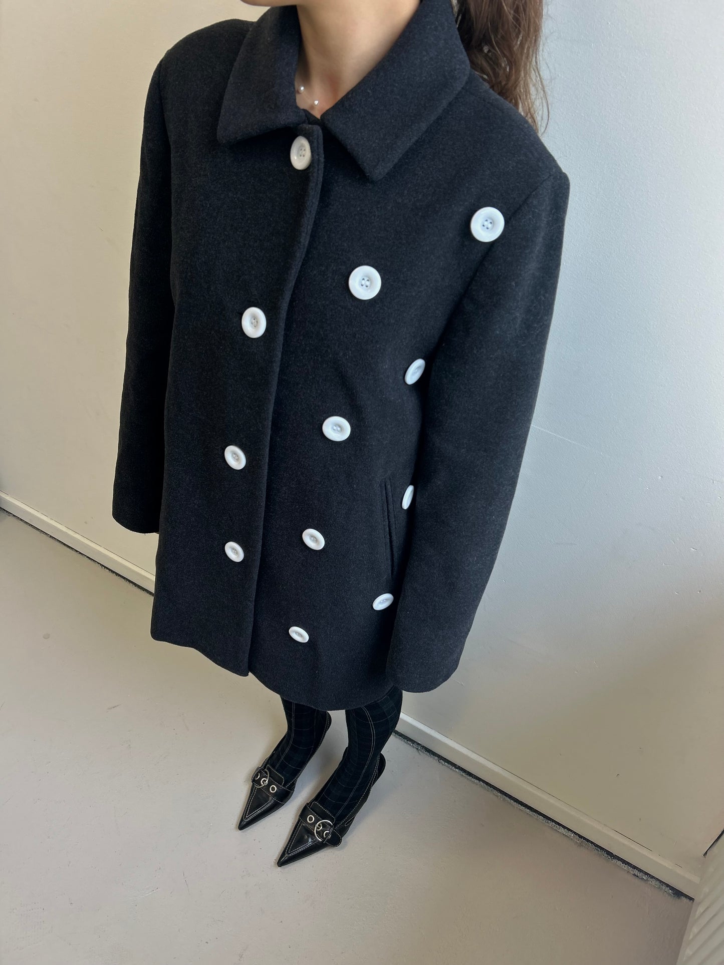 Big Button Wool Coat
