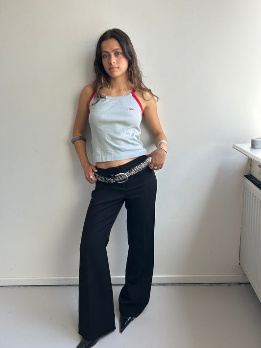Black Straight Leg Formal Pants