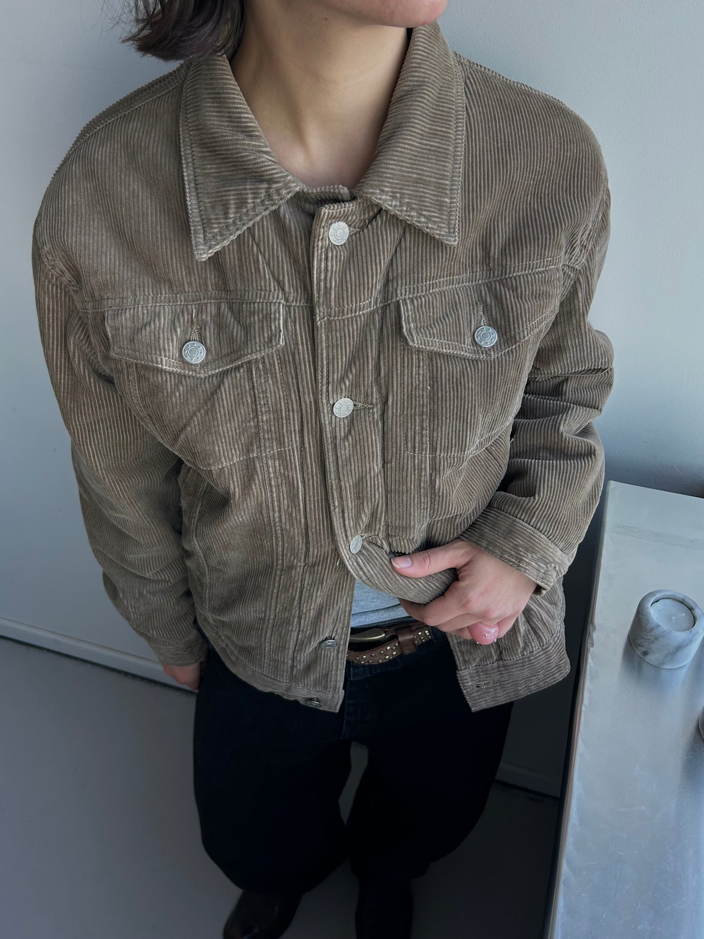 Thick Brown Corduroy Jacket