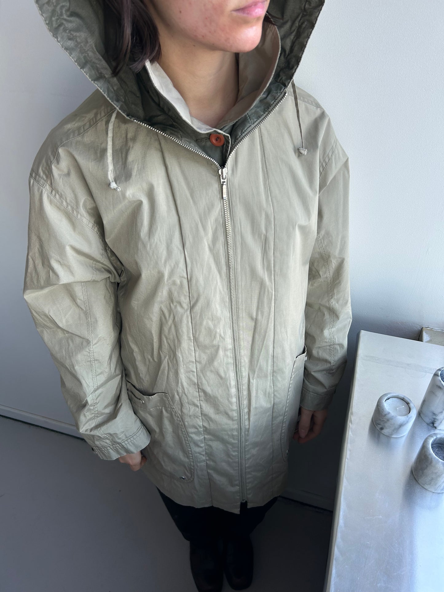 2-in-1 Button Zipper Coat