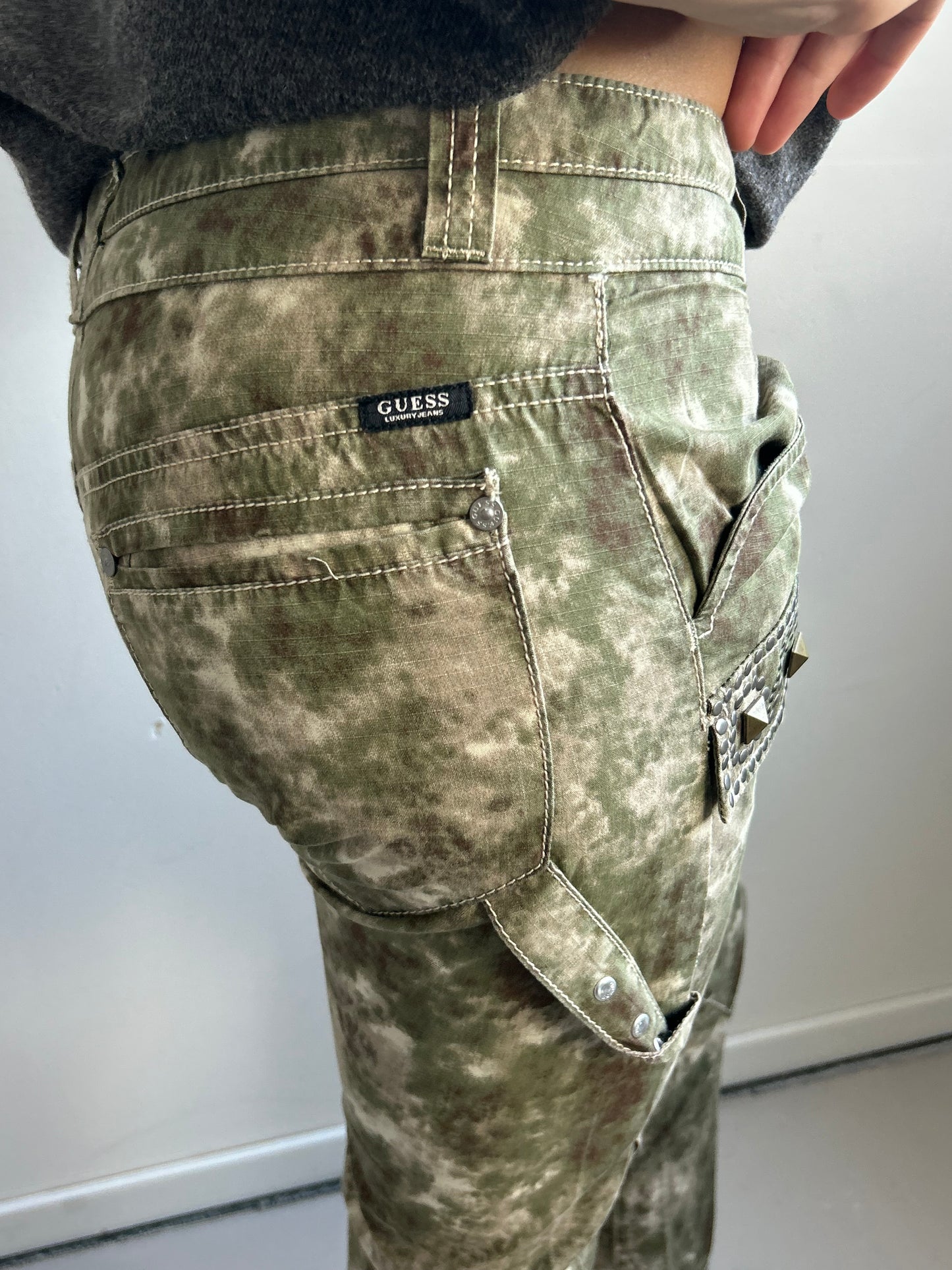 Guess Studded Military Pants