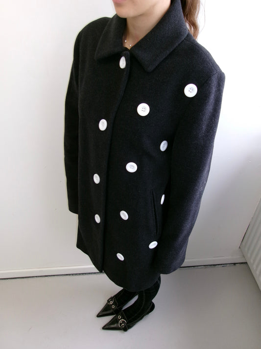 Big Button Wool Coat