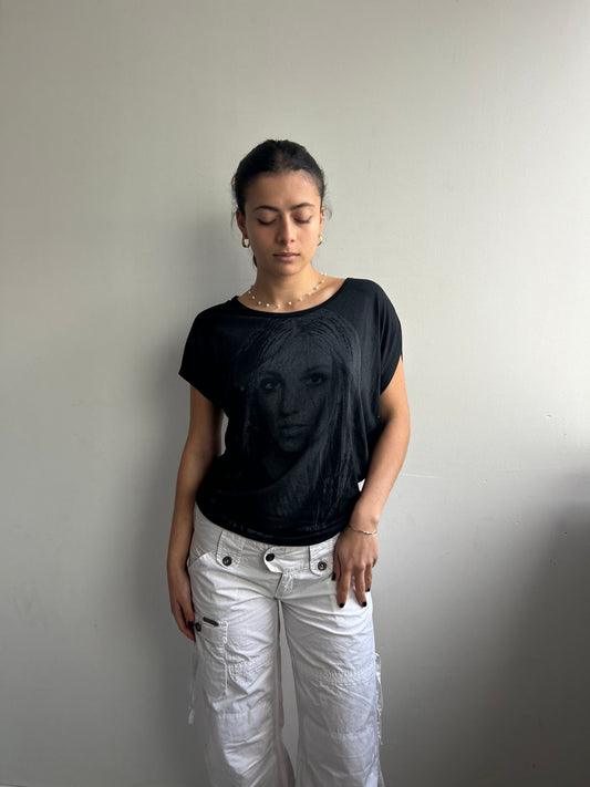 Asymmetrical Britney Spears Tee
