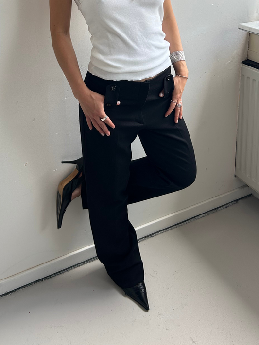 Black Straight Leg Pants