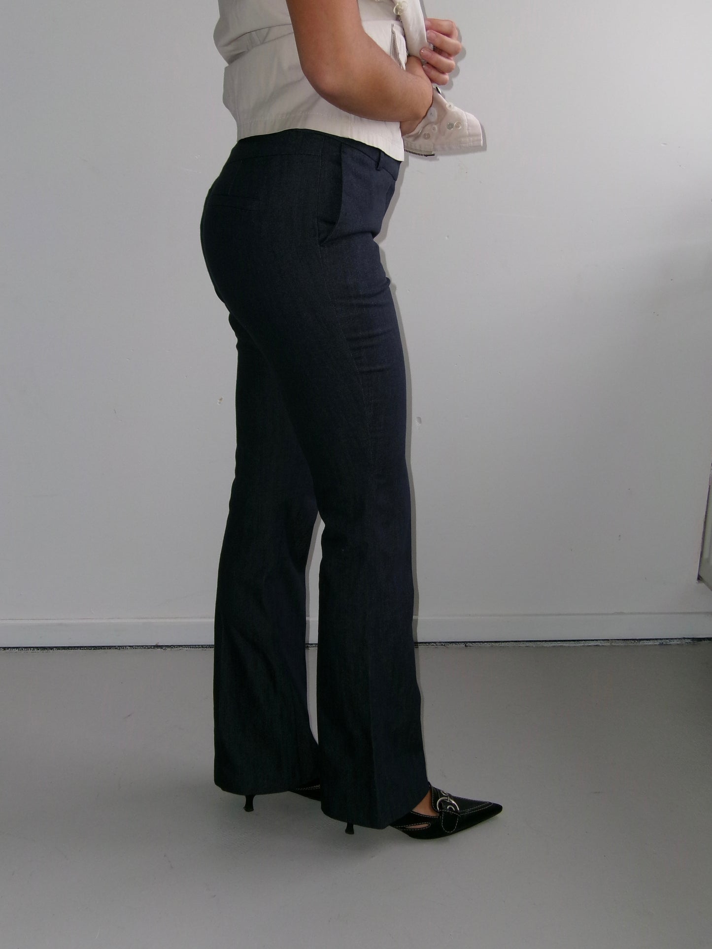 Straight Leg Denim Pants