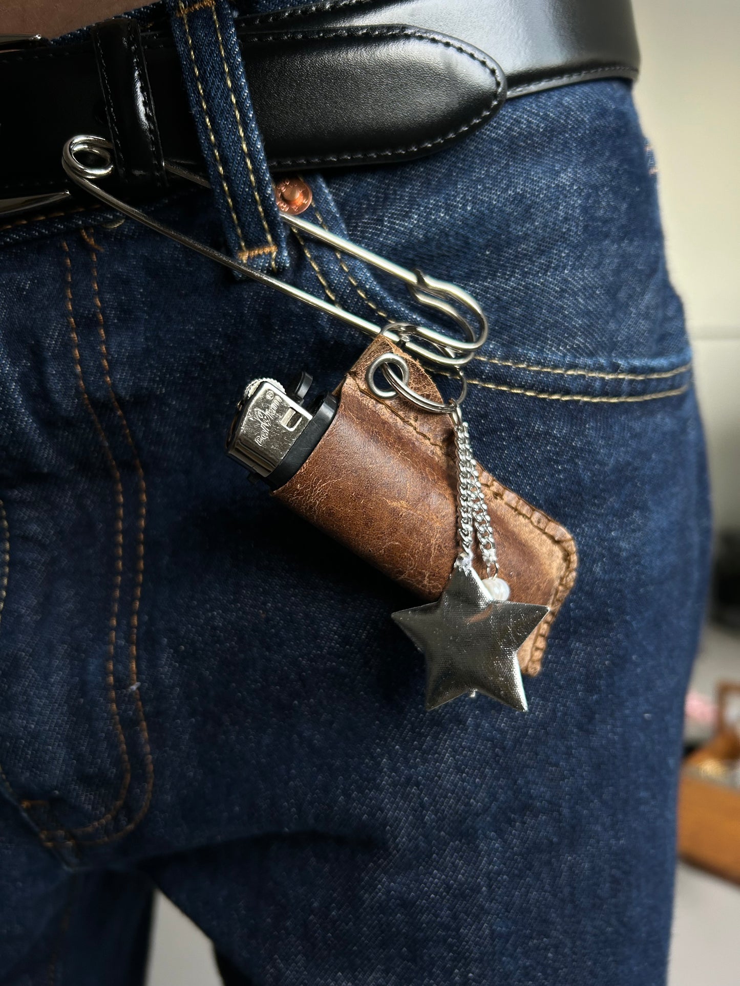 Leather Lighter Holder