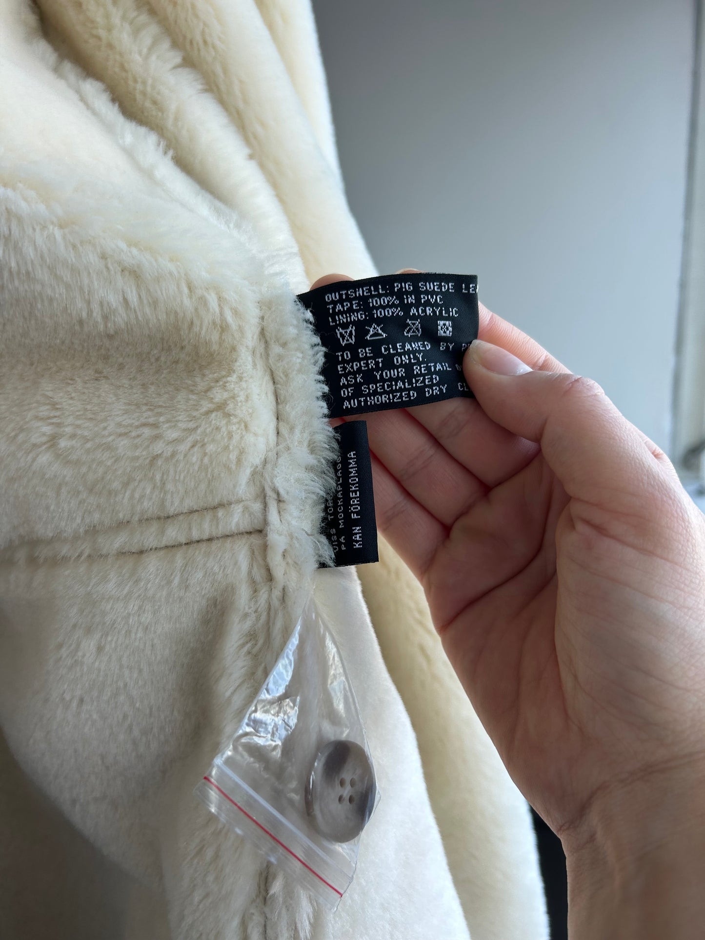 Long Suede Leather Coat with Hood and Fur Lining