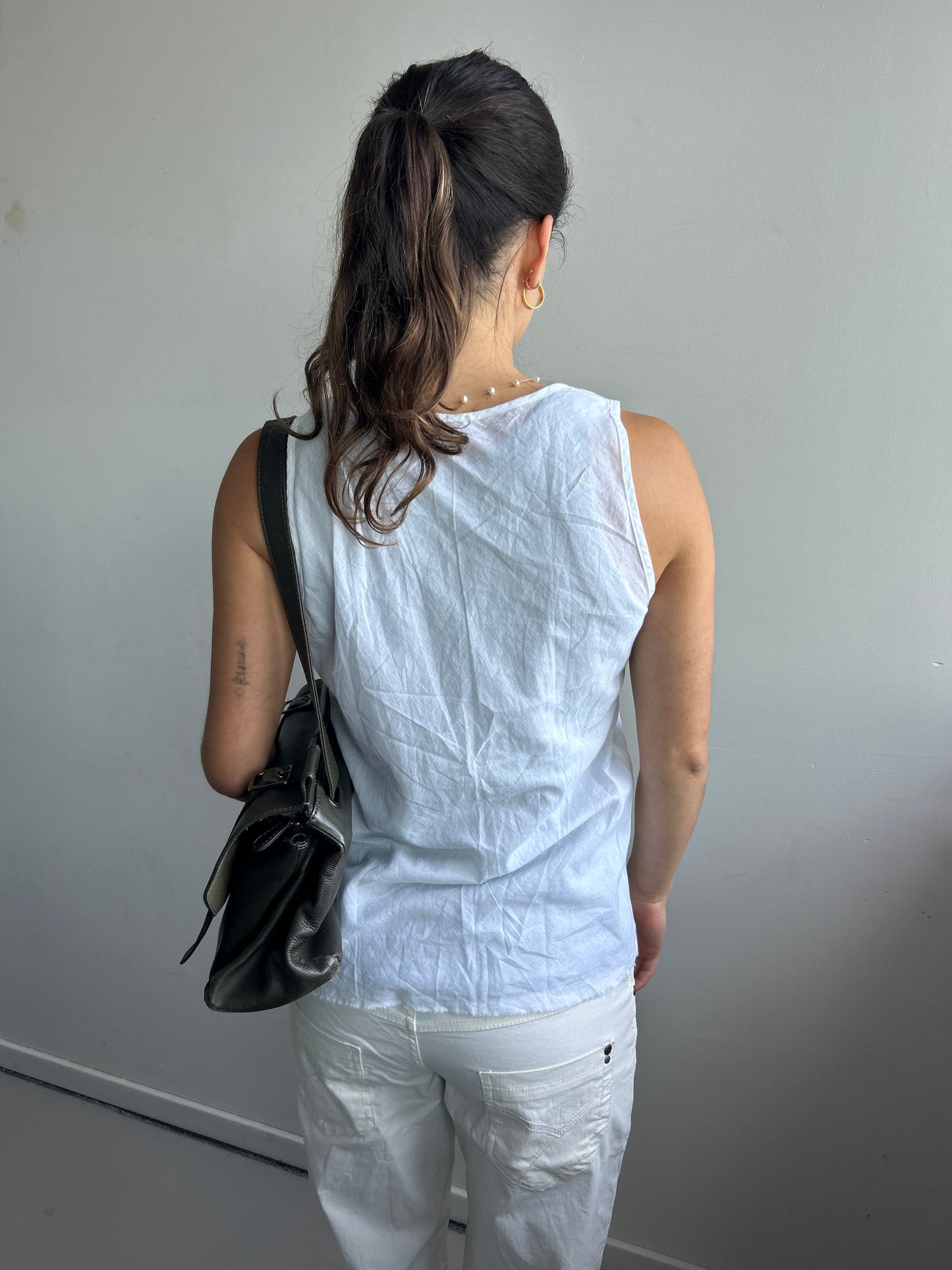 Cop Copine White Lightweight Top