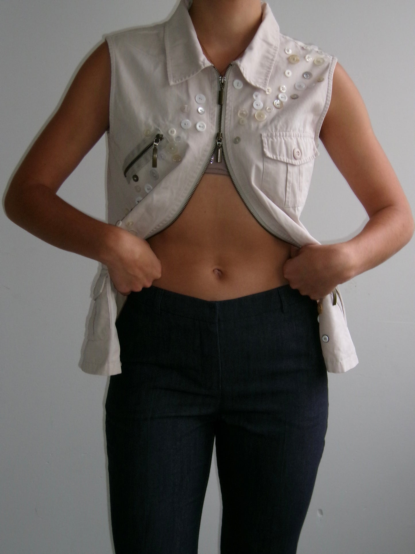 Straight Leg Denim Pants