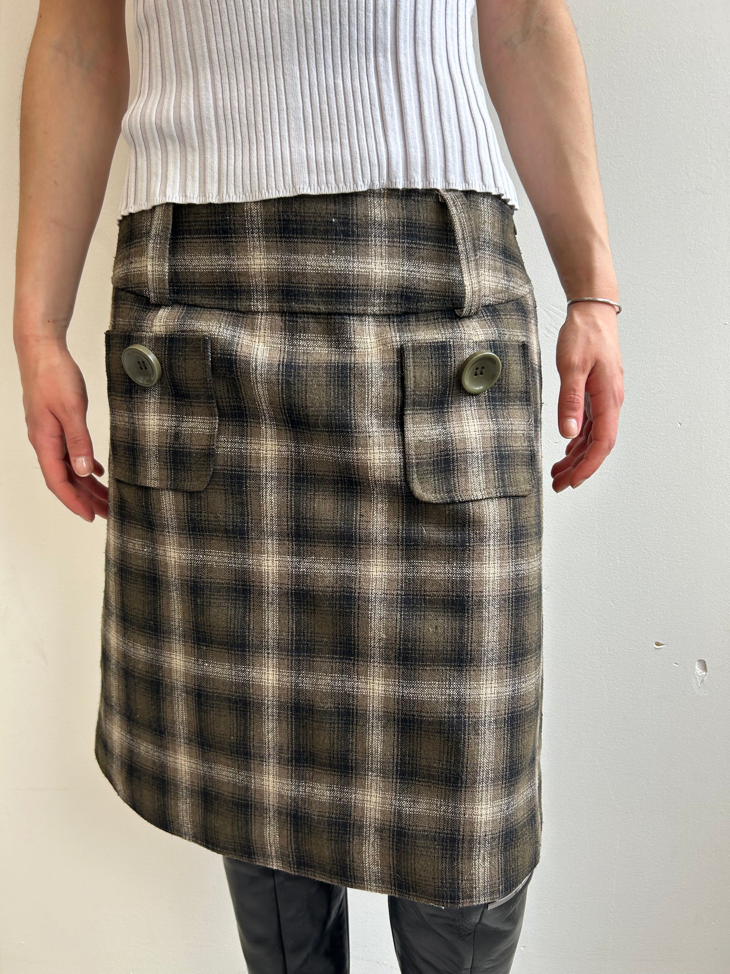 Midi Skirt in Plaid