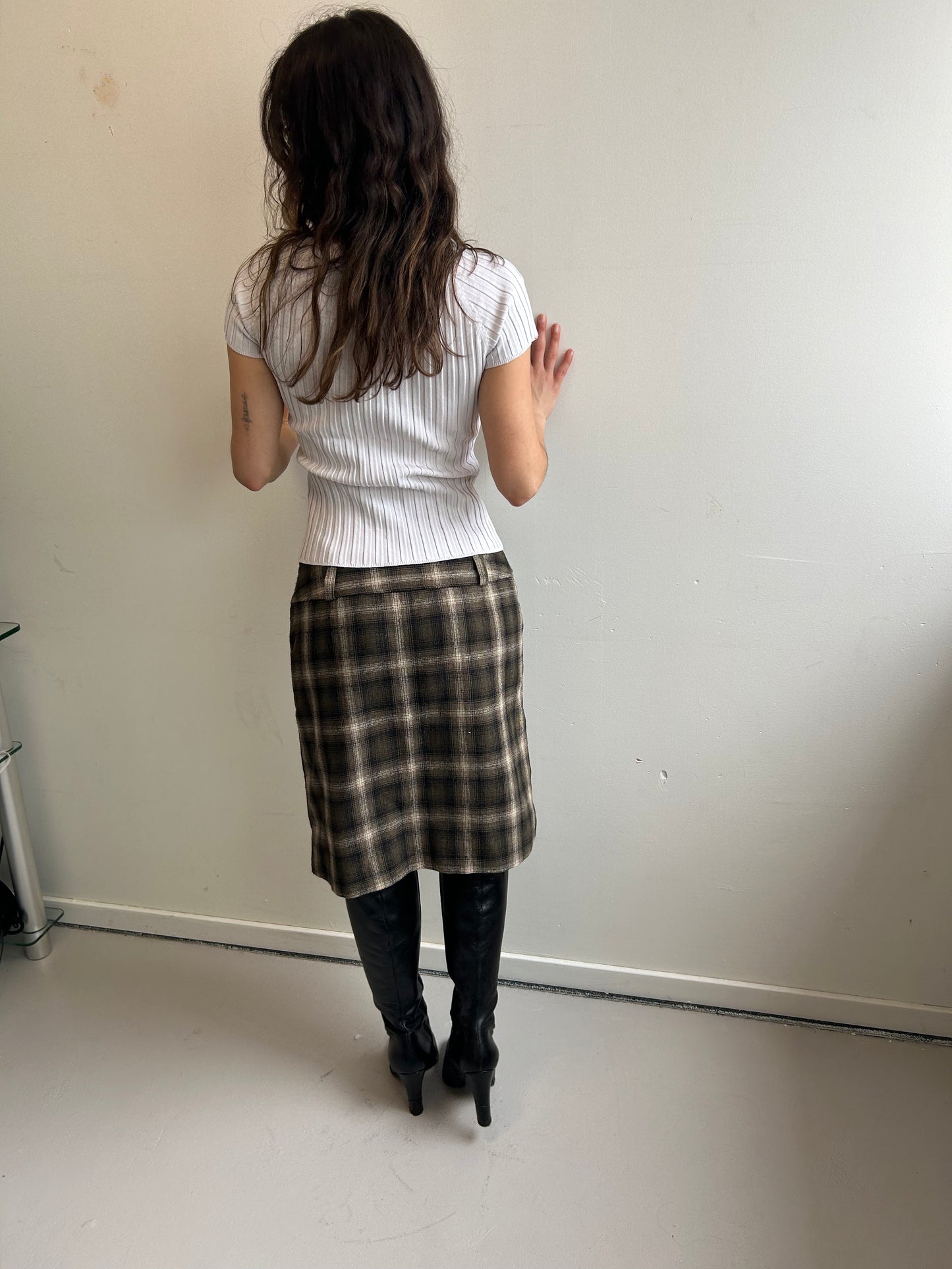 Midi Skirt in Plaid