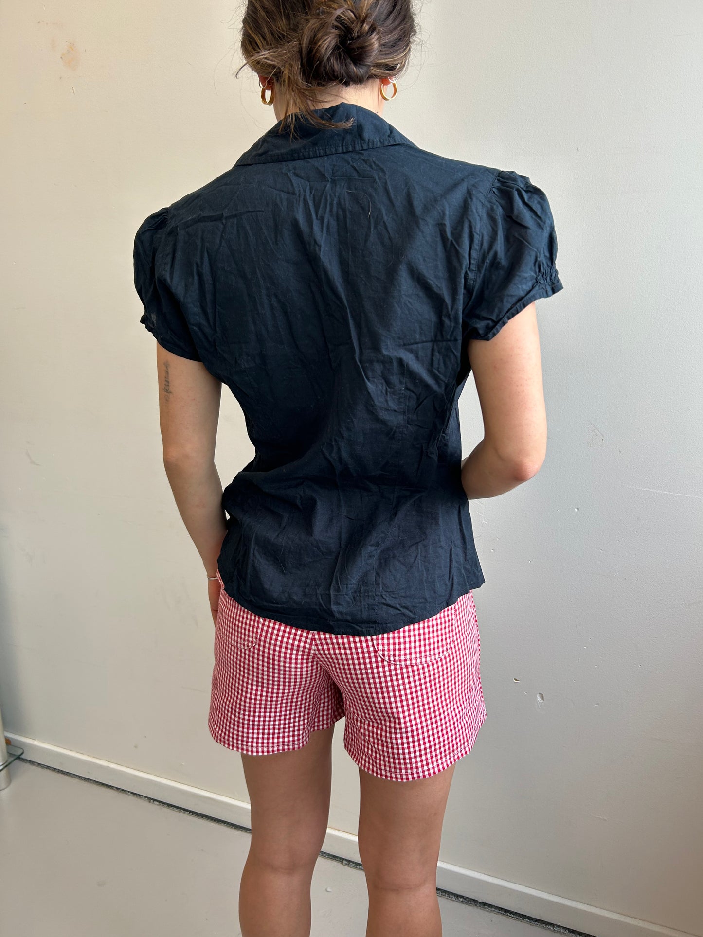 Red Gingham Shorts Vintage